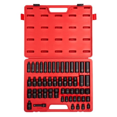 SUNEX 3/8" Drive 51 Piece Metric Impact Socket Set 3351